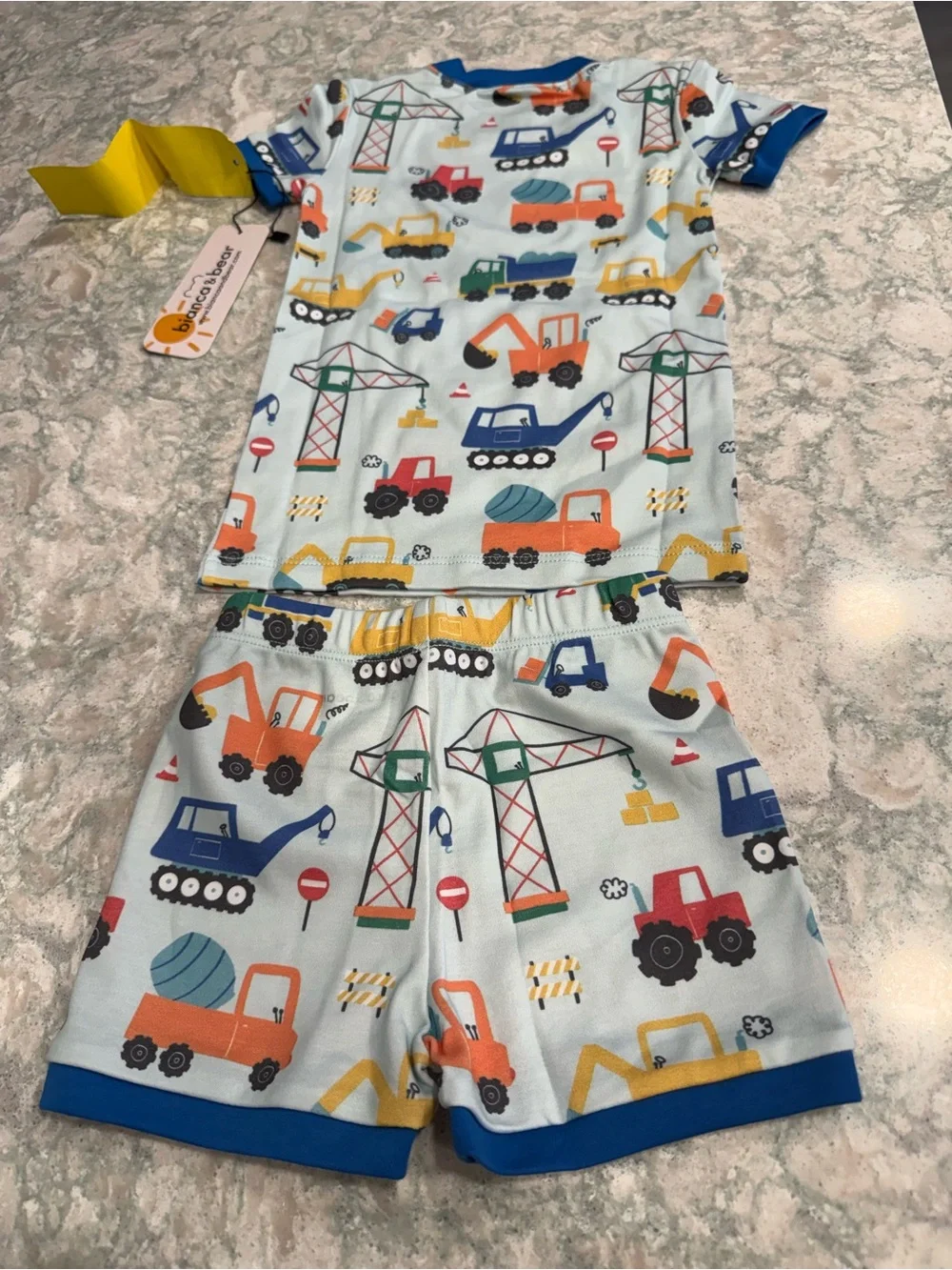 NWT Bianca & Bear Construction Pima Cotton Pajama Set 18-24M